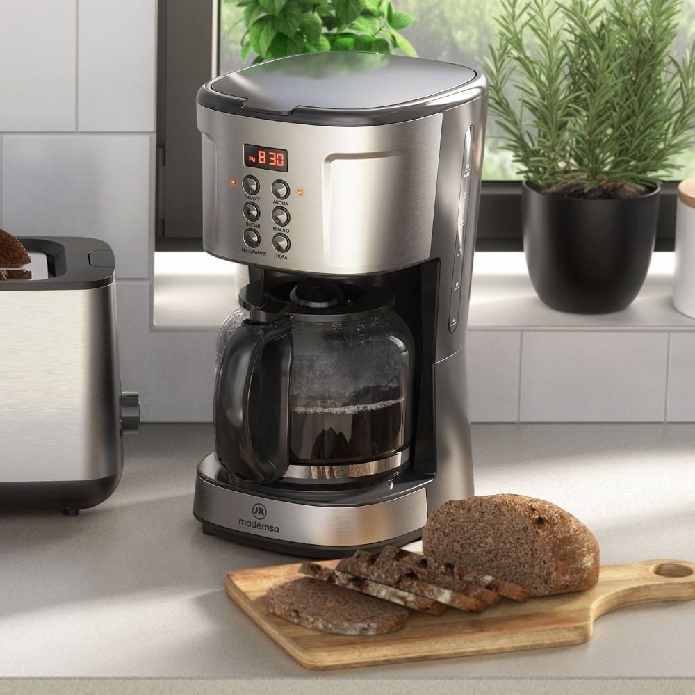 Cafetera El&eacute;ctrica Mademsa 1,5l Proglamable 900w Mcm30 image number 7.0