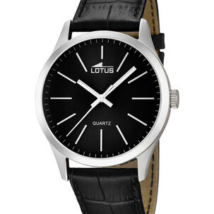 Reloj 15961/3 Lotus Negro Hombre Minimalist