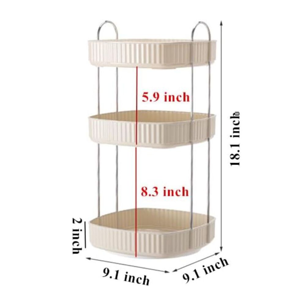 Organizador De Maquillaje 3 Niveles Giratorio 360 image number 1.0