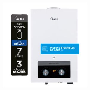 Calefont Midea MGWH7-14MDNCLW-GL / Gas Licuado / 7 Litros