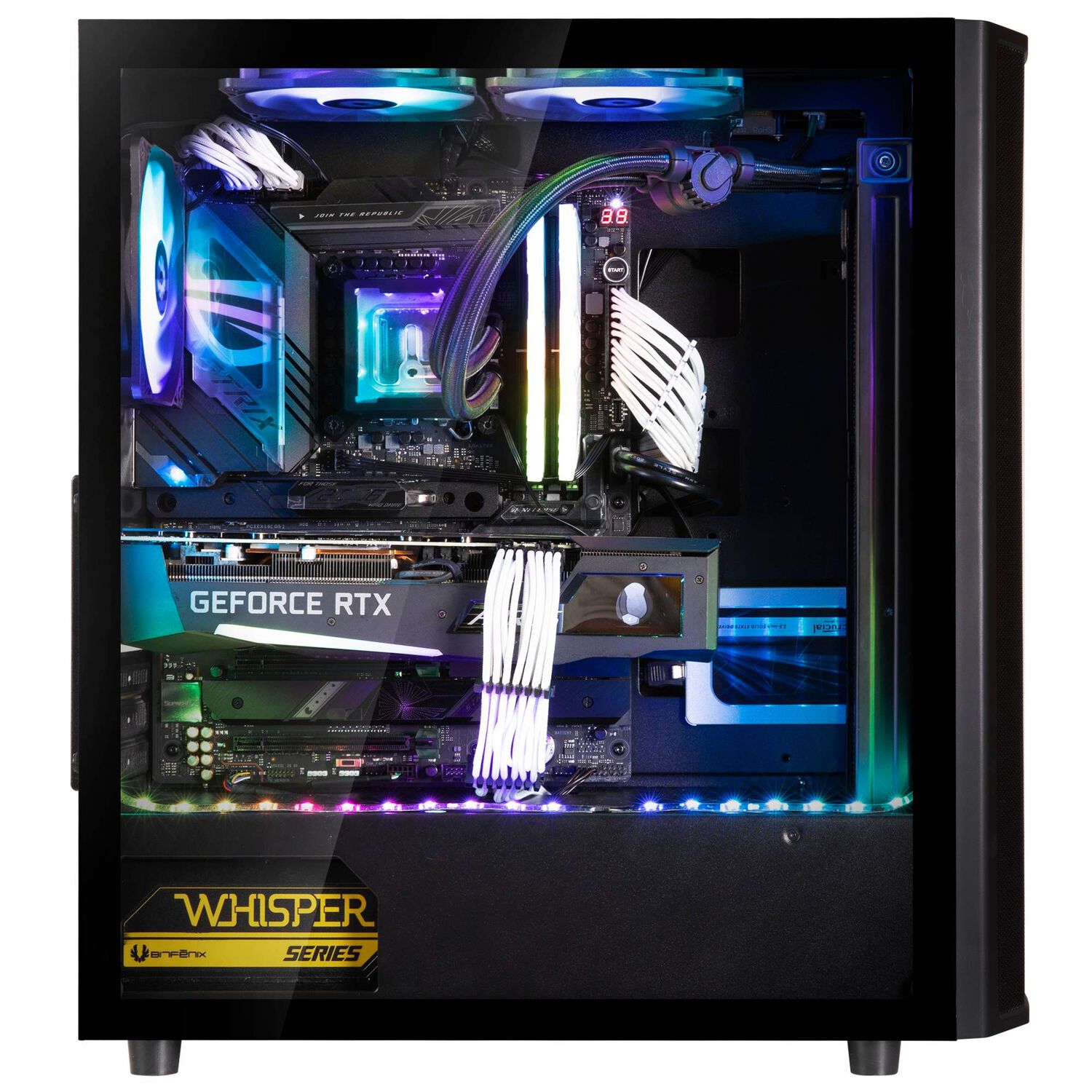 Gabinete Bitfenix/ ​​saber Atx / 3 Ventiladores/ Negro image number 2.0