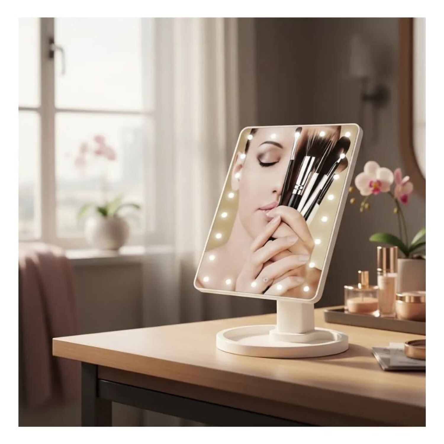 Espejo Led Grande Maquillaje Iluminado Tocador Luz Regulable image number 6.0