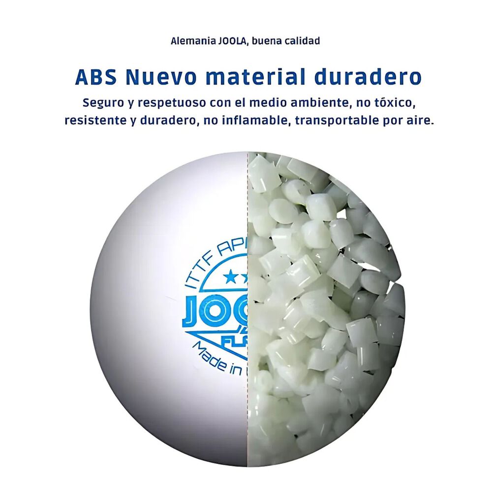 Pelotas Profesionales Ping Pong Joola 3 Estrellas Pack De 6 image number 4.0