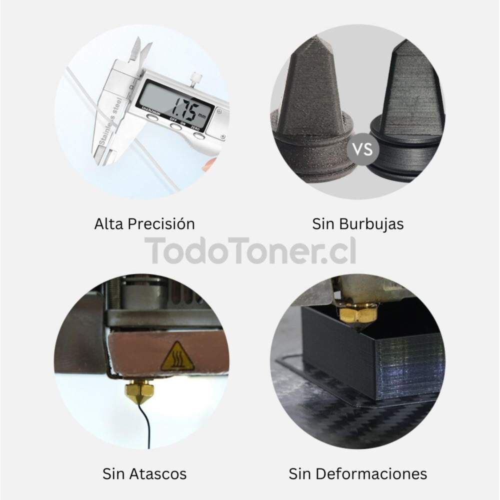 Filamento Pla+ Verde Fluorescente 1kg Esun image number 4.0