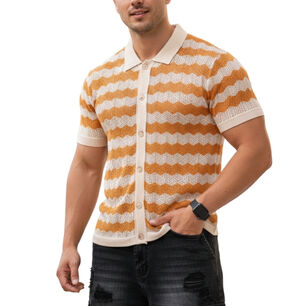 Camisa Tejida Hombre Wave