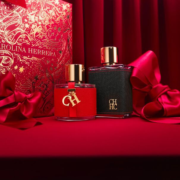 Set De Perfumer&iacute;a Carolina Herrera Hombre Estuche Ch Men Eau De Toilette 100 Ml + Balsamo After Shave 100 Ml + Eau De Toilette 10 Ml