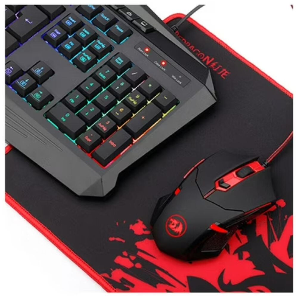 Kit Gamer 4en1 Audifono Teclado Mouse Mousepad S101 Redragon image number 3.0