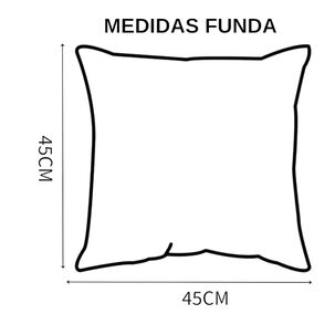 Piecera Para Cama Medida 70x210cm Chenille + 2 Fundas Color Azul