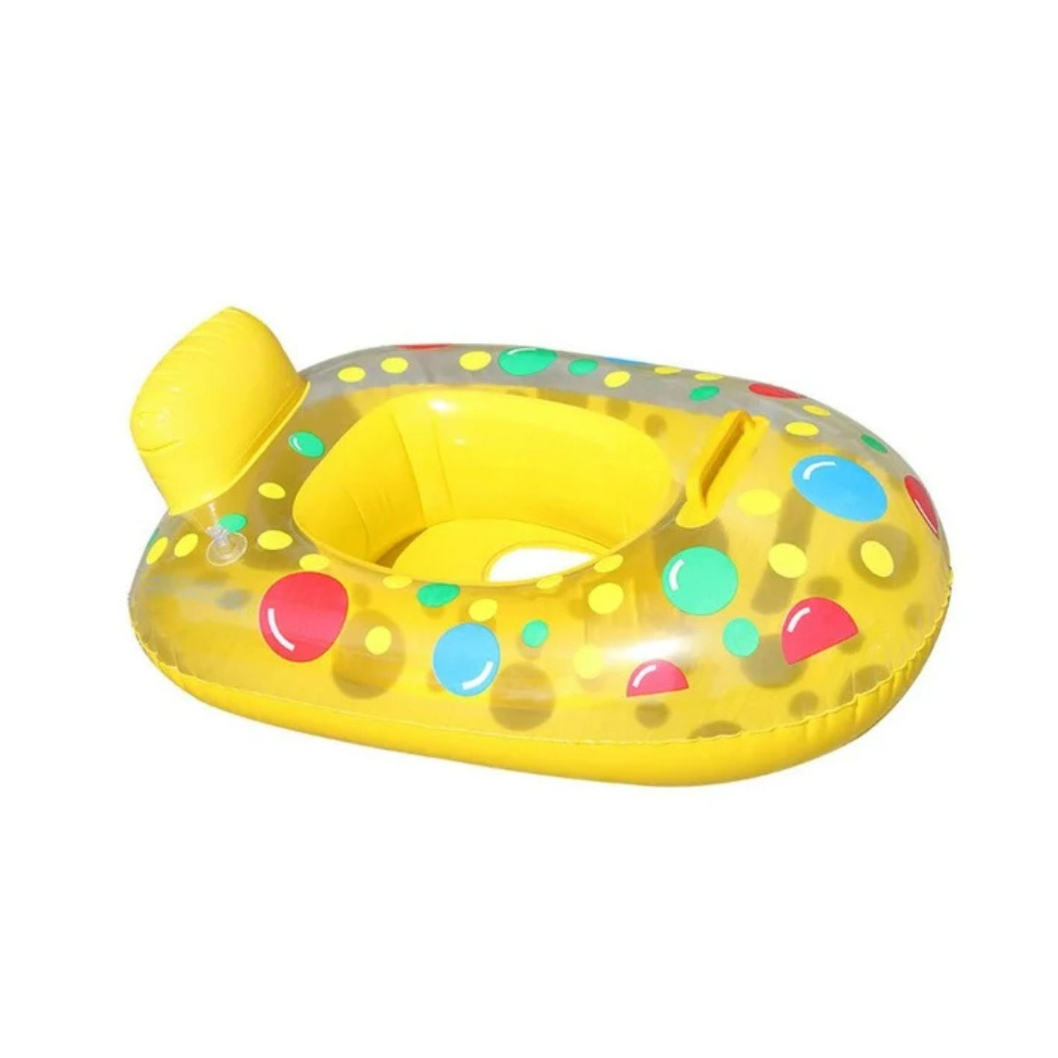 Salvavidas Con Asiento Beb&eacute; Ni&ntilde;o Inflable 65cm Amarillo image number 2.0