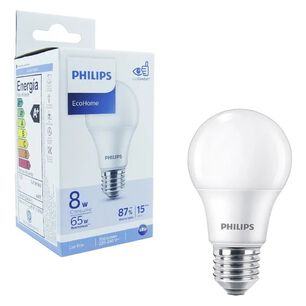 Ampolleta Led Potente Philipps 8 W Equivale 65w Led Ultra Ahorro Blanca Fr&iacute;a Energ&iacute;a Muy Larga Duraci&oacute;n Lampara Led Bombilla Led