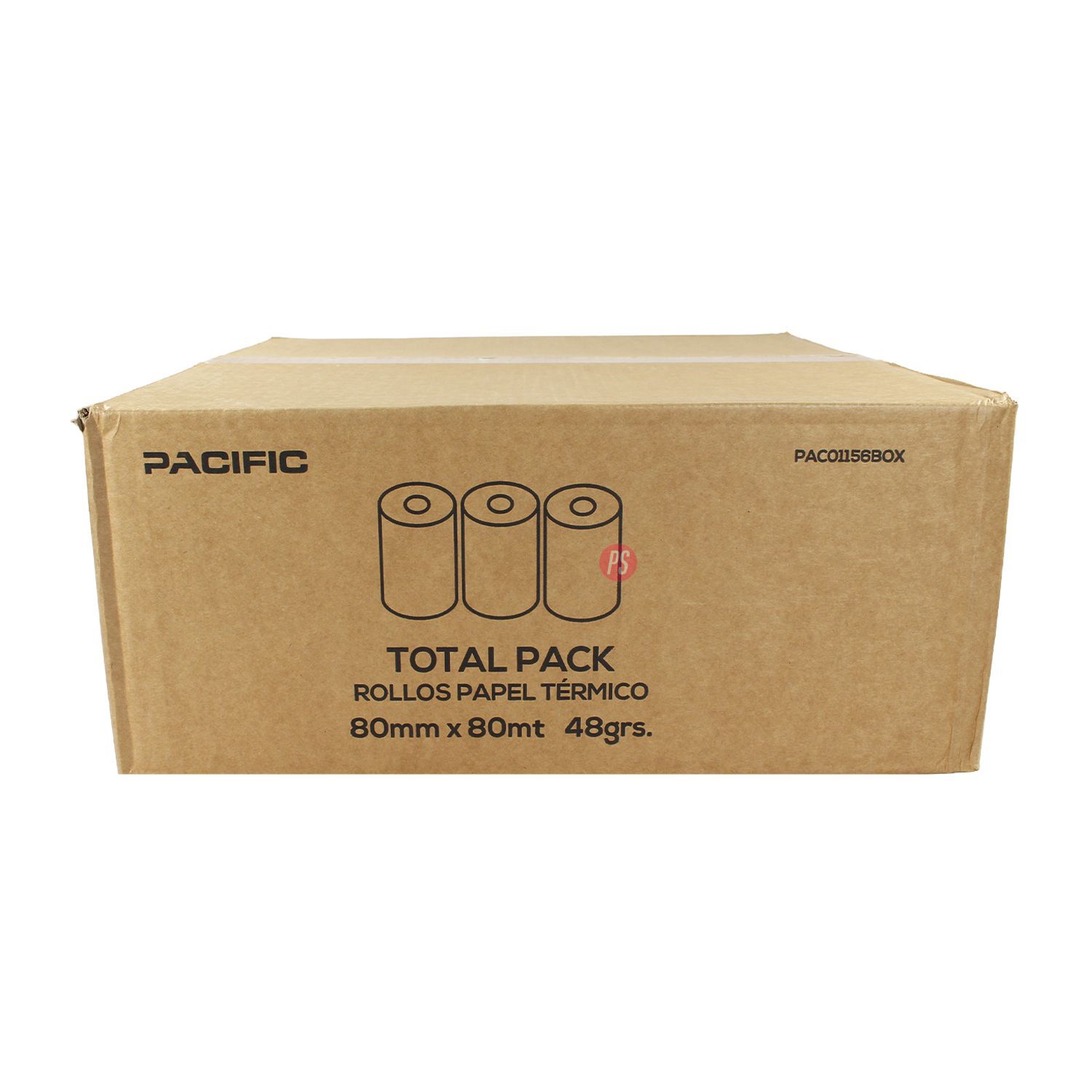 Pack 50 Rollos T&eacute;rmico 80x80mm - Ps image number 2.0