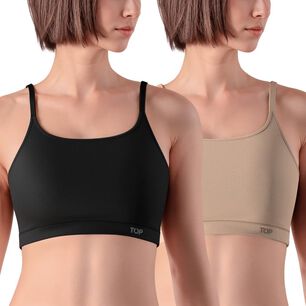 Pack Sost&eacute;n Peto Mujer Top / 2 Piezas