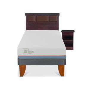 Cama Europea Cic Excellence Plus / 1 Plaza / Base Normal + Set De Maderas