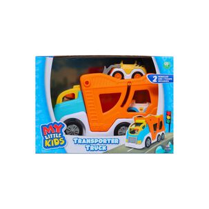 Camion Transportador Con 2 Autos Y Figura Happy Line