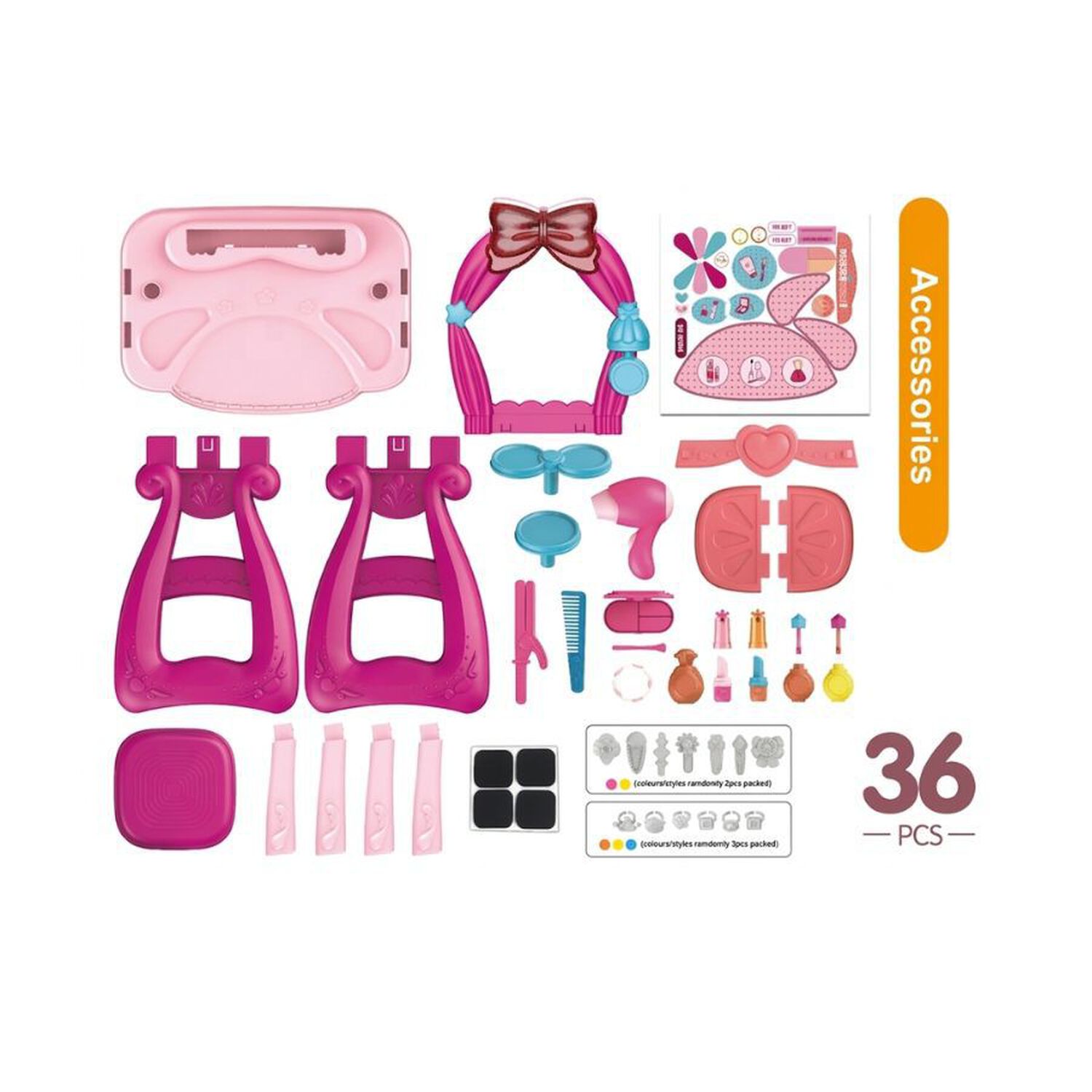 Set De Maquillaje Tocador Infantil Interactivo Con Silla image number 1.0