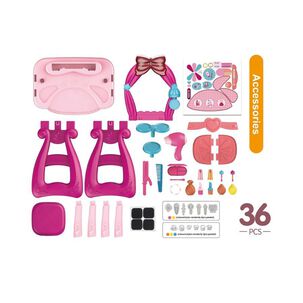 Set De Maquillaje Tocador Infantil Interactivo Con Silla