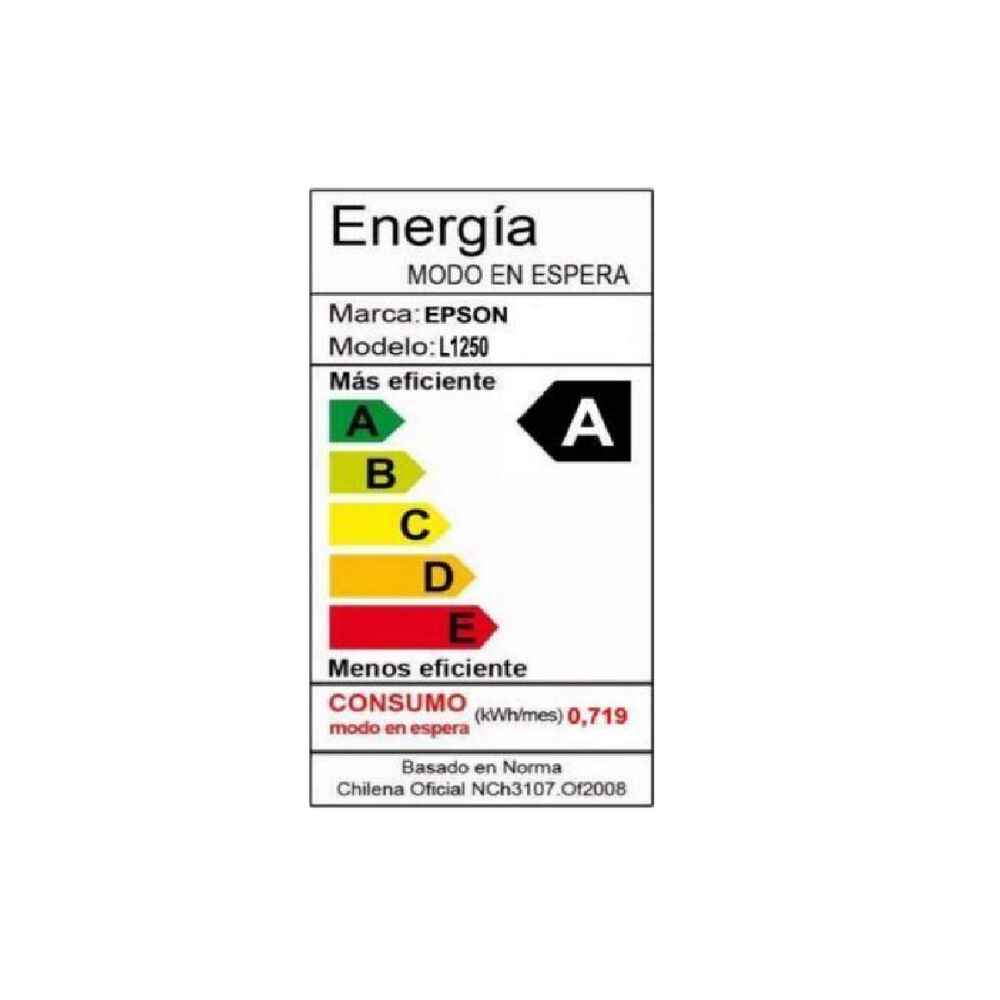 Impresora Epson Ecotank L1250 Color 33ppm 1.200dpi Wi-fi Usb image number 1.0