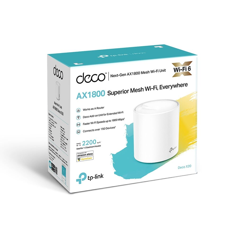 Sistema Tp-link Ax1800 Whole Home Mesh Wi-fi 6 Decox20 1pack image number 1.0