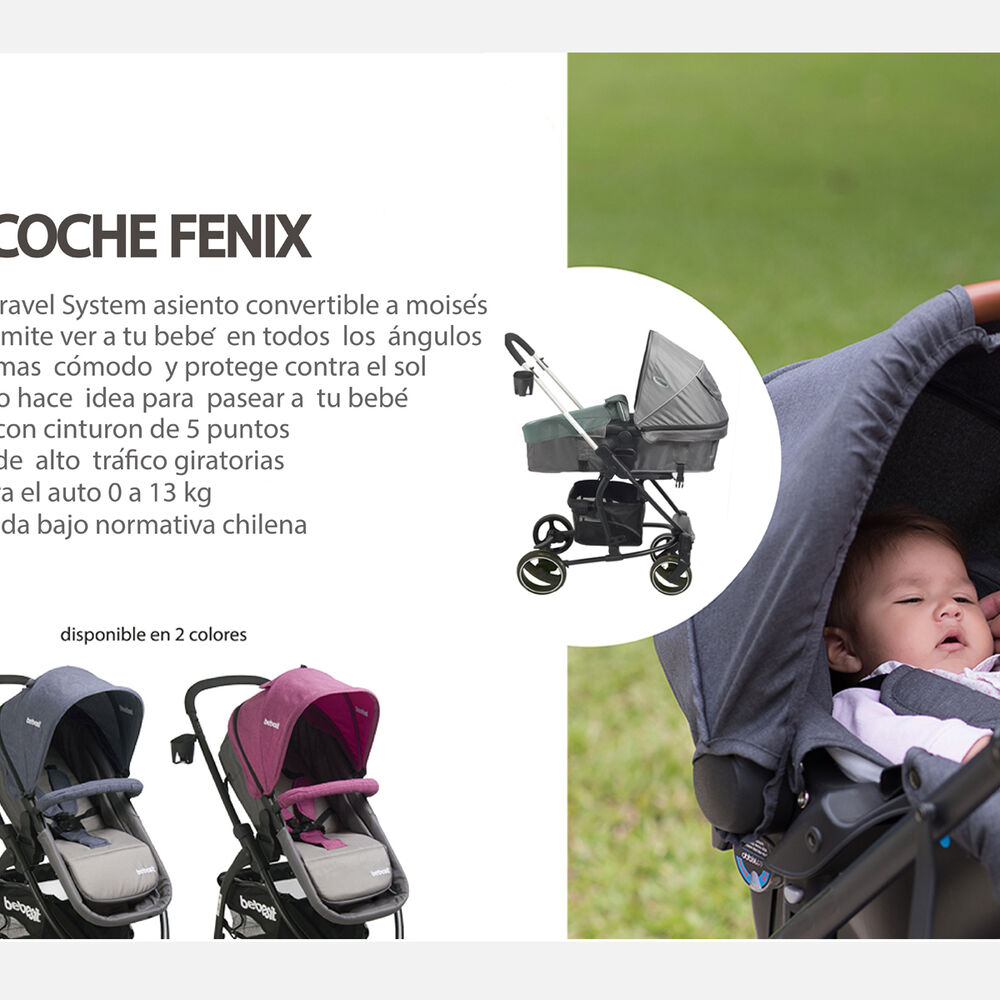 Coche Travel System Fénix Azul image number 6.0