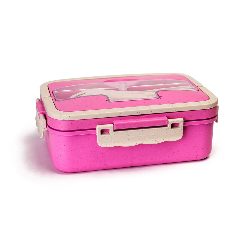 Lonchera Herm&eacute;tica Tres Compartimientos Rosado Chinitown image number 0.0