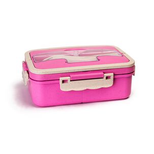 Lonchera Herm&eacute;tica Tres Compartimientos Rosado Chinitown