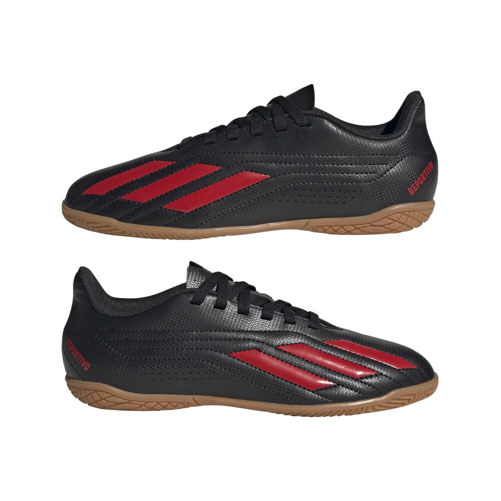Zapatilla Fútbol Niño Adidas Deportivo Ii In J Negro/rojo image number 7.0