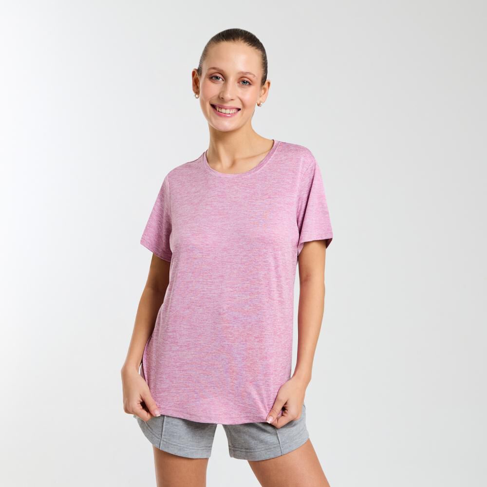 Polera Deportiva Básica Manga Corta Cuello Redondo Mujer Wetland image number 0.0