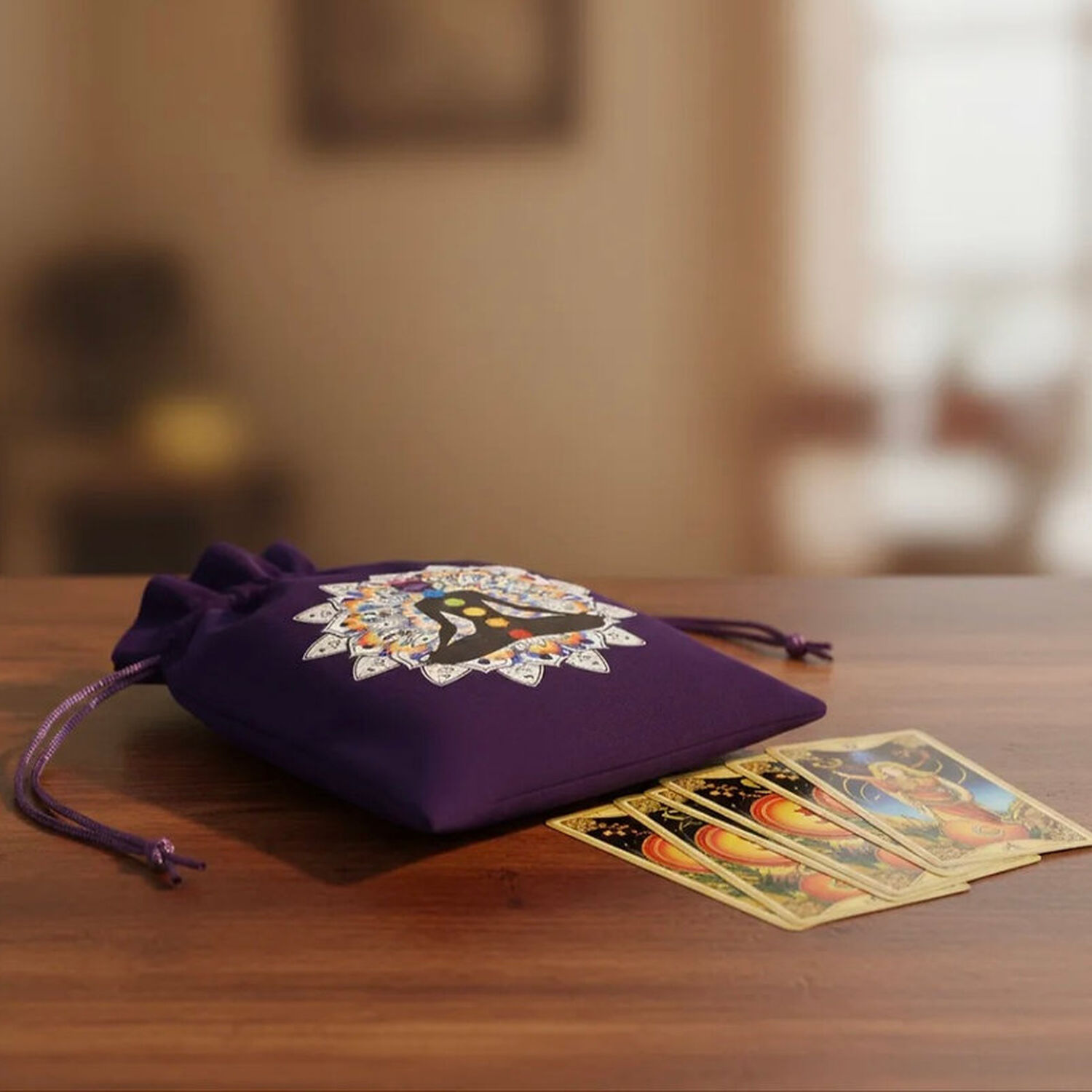 Bolsa De Tarot Y Piedras De Terciopelo 7 Chakras. image number 1.0