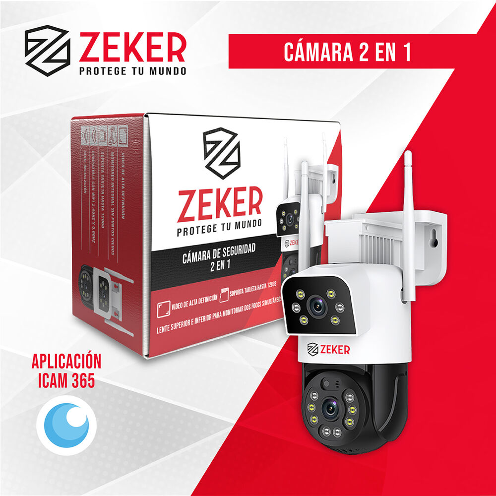 Cámara De Seguridad 5g Zeker Doble 4mp Exterior Impermeable image number 7.0