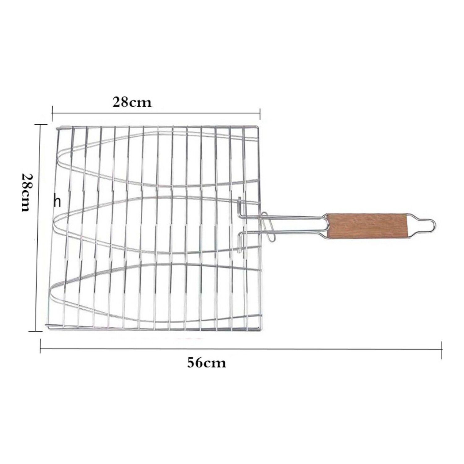 Parrilla Doble Rejilla Antiadherente Para Pescados Y Carnes image number 2.0