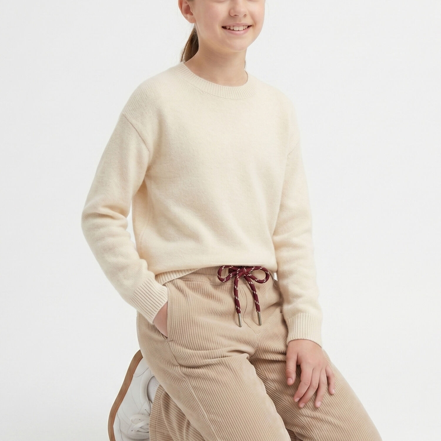 Pantalon Cotel Ni&ntilde;a Estilo Wide Leg Invierno image number 3.0