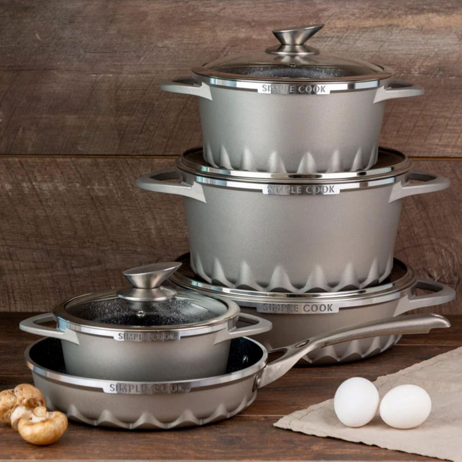 Bateria Simple Cook Mont Blanc 9 Pzs image number 3.0