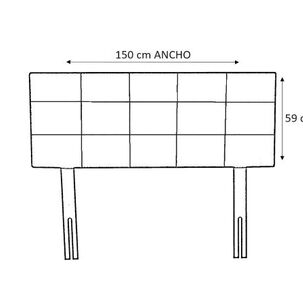 Cama Europea 2 Plazas 190 Respaldo Ginebra