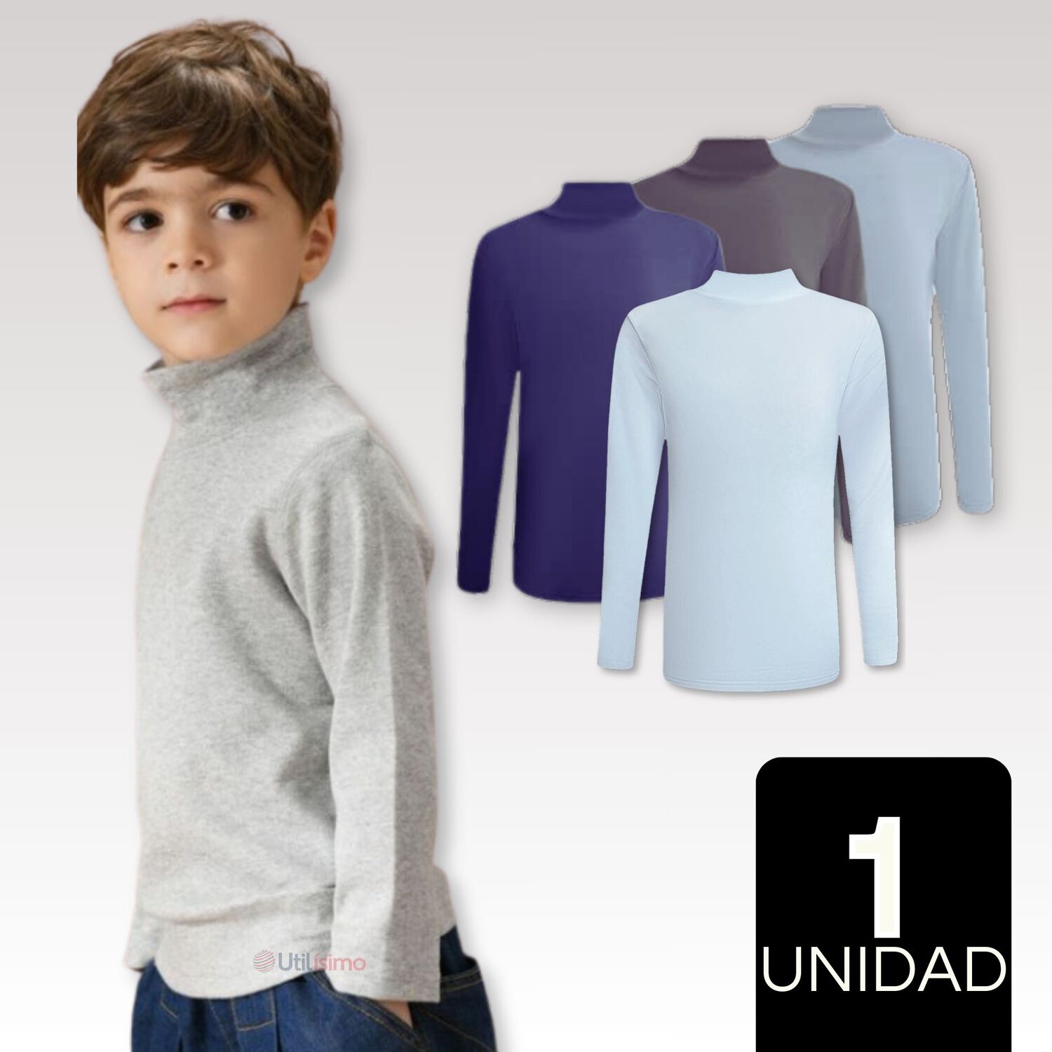 Camiseta Polera Beatle Polar Manga Larga Ni&ntilde;o Primera Capa Surtido image number 0.0