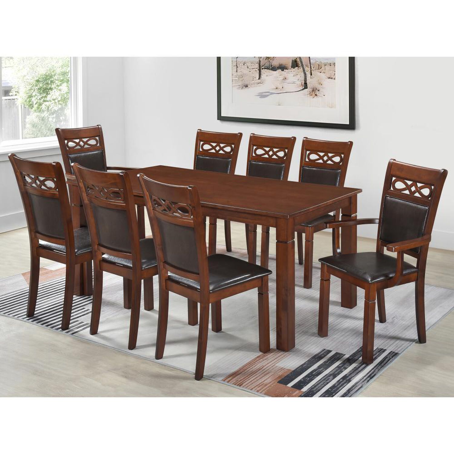 Juego De Comedor Zoy Home Capri / 6 Sillas / 2 Sitiales image number 1.0