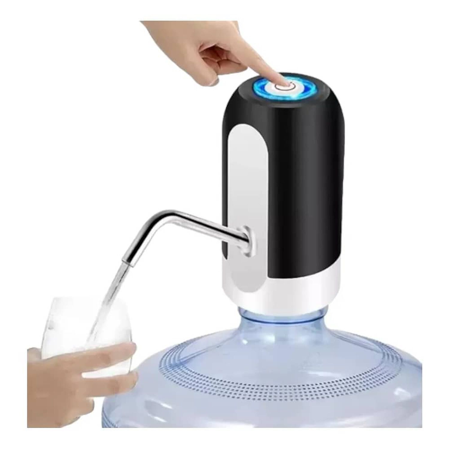 Dispensador Electrico De Agua Recargable Para Botellones Color Blanco image number 1.0