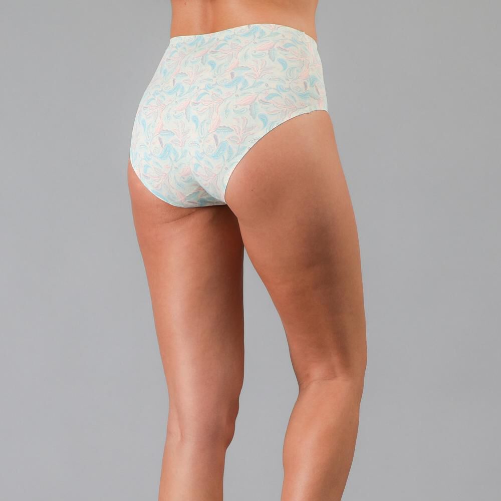 Pack 3x Calzon Maxi Micro Print Bonded Flores image number 2.0