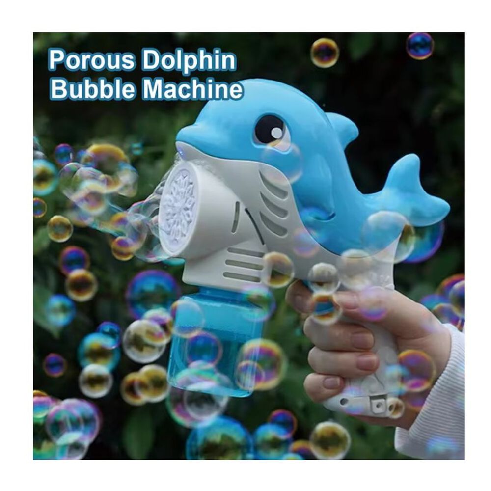 Pistola Musical Automática Lanzador De Burbujas Ballena Azul image number 1.0