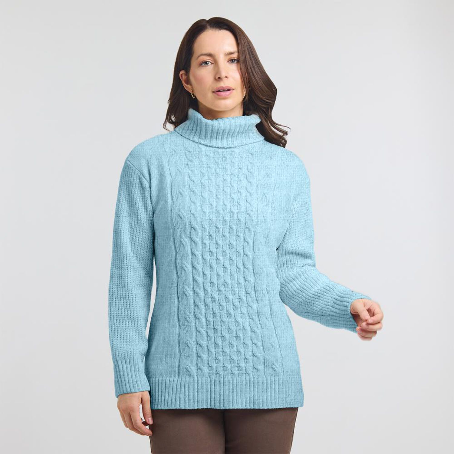 Sweater Chenille Manga Larga Cuello Beatle Mujer Geeps image number 0.0