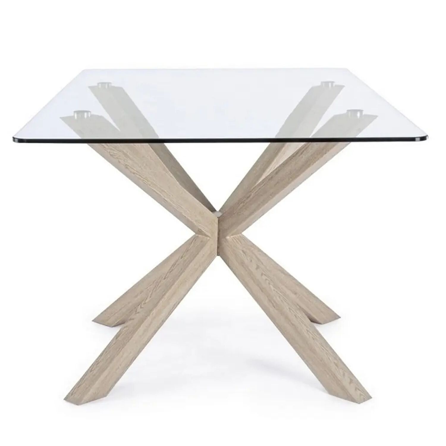 Juego De Comedor Madrid 140x80cms + 4 Sillas Mariposa Ecocuero Wood Cafe image number 3.0
