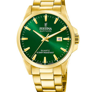 Reloj F20044/5 Festina Swiss Verde Hombre Acero Clasico