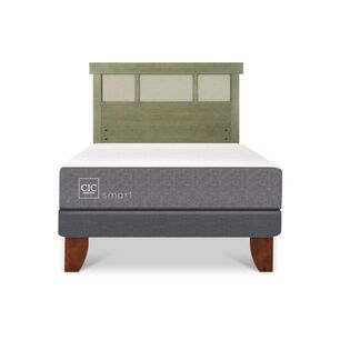 Cama Europea Cic Smart / 1 Plaza / Base Normal + Respaldo