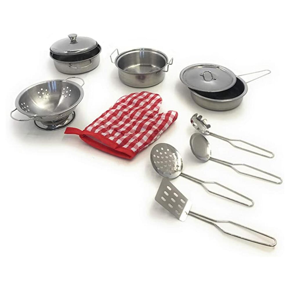 Juguete Set De Vajilla 14 Piezas De Acero Infantil image number 1.0