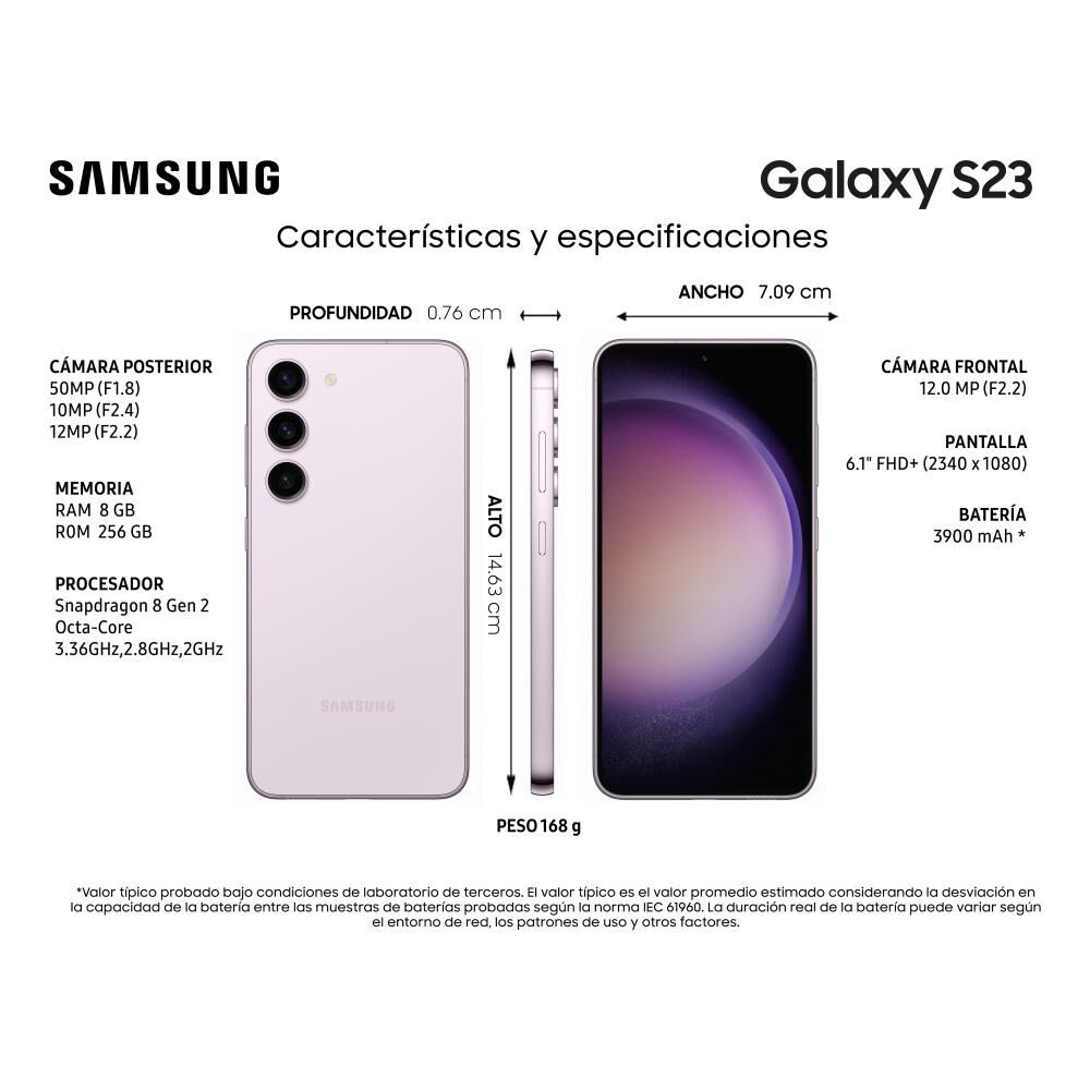 Smartphone Samsung Galaxy S23 / 5G / 256 GB / Liberado image number 2.0