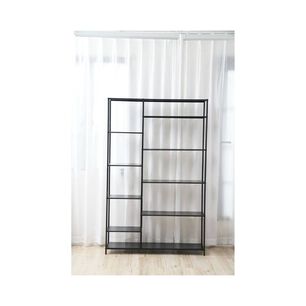 Repisa Frida Negra 188x120x30 Cm Organizadora