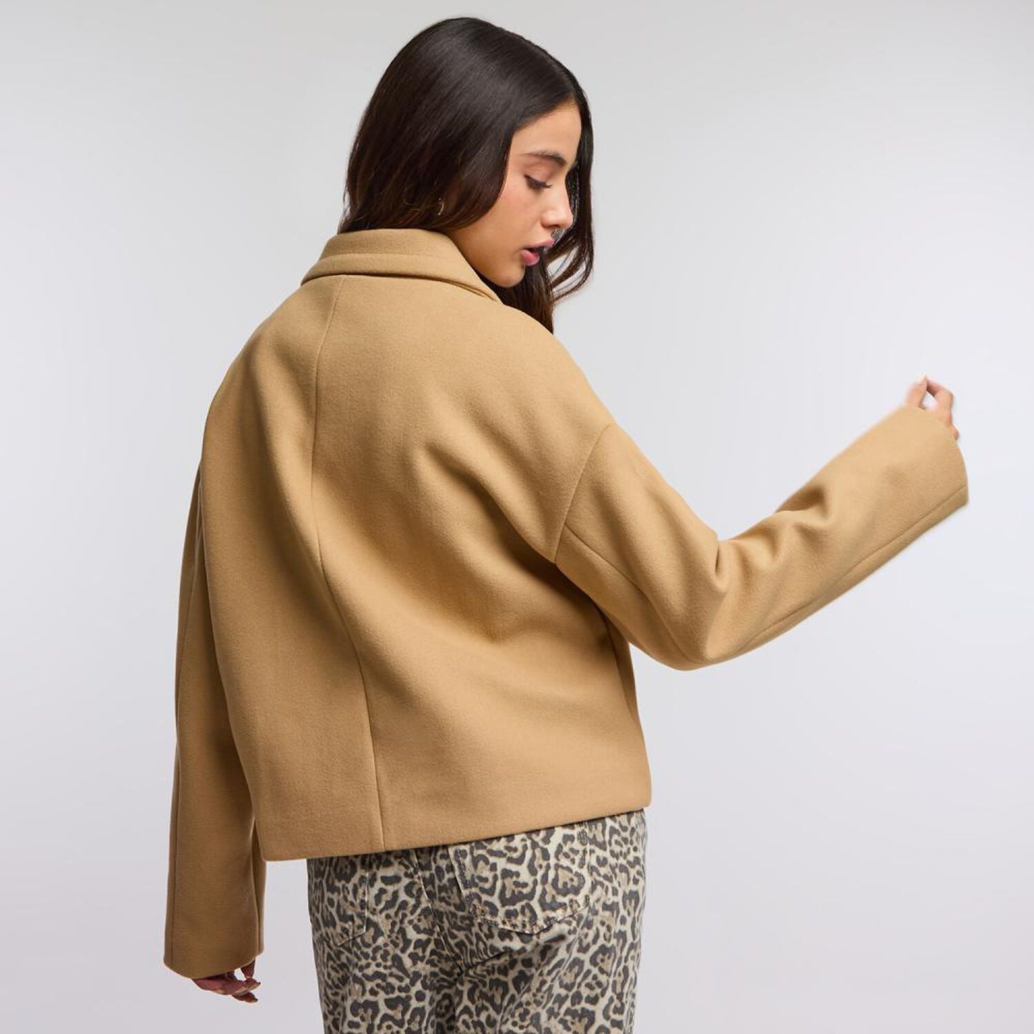 Chaqueta Cruzada Con Botones Cuello Solapa Mujer Freedom image number 3.0