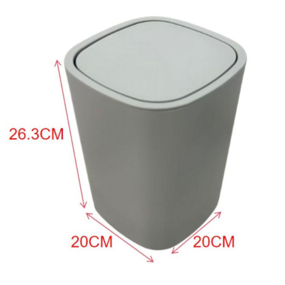Cesto De Basura Papelera Gris 26.3x20cm image number 1.0