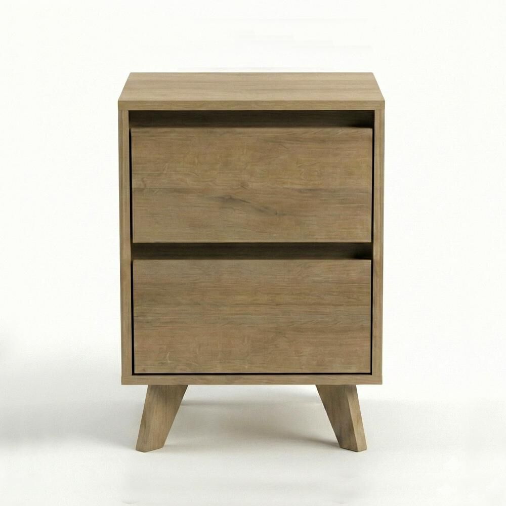 Velador Home Mobili Kalmar / 2 Cajones image number 0.0