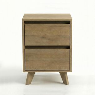 Velador Home Mobili Kalmar / 2 Cajones