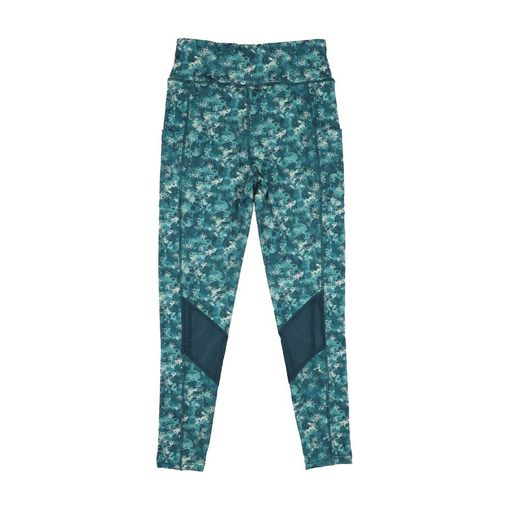 Calza Deportiva Larga Tiro Medio Estampado Mujer Wetland image number 1.0